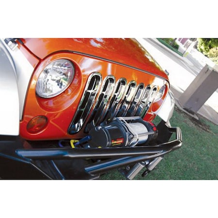 Rampage 07-18 WRANGLER JK GRILLE INSERTS CHROME WRANGLER 87511